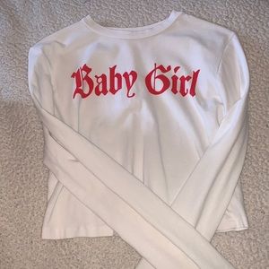 Long sleeve crop top